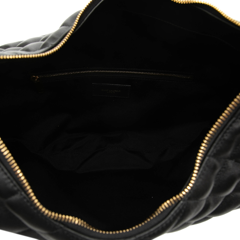 Pre-Loved Saint Laurent Quilted Nappa Monogram Icare Hobo - Picture 4 of 6